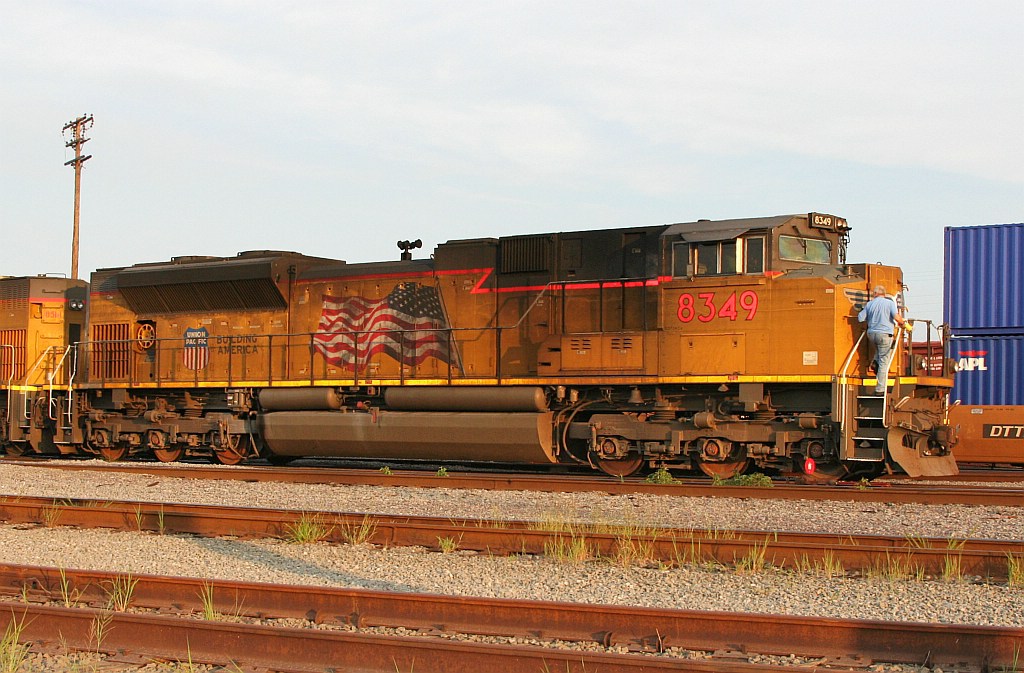 Lead unit on freight transfer from the east bank